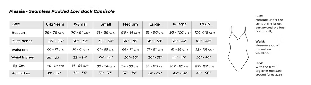 Child Seamless Low Back Camisole w/ Removable Padding