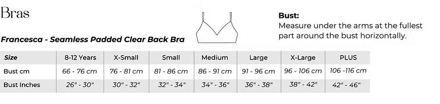 Womens Seamless Clear Strap Dance Bra w/ Removable Padding