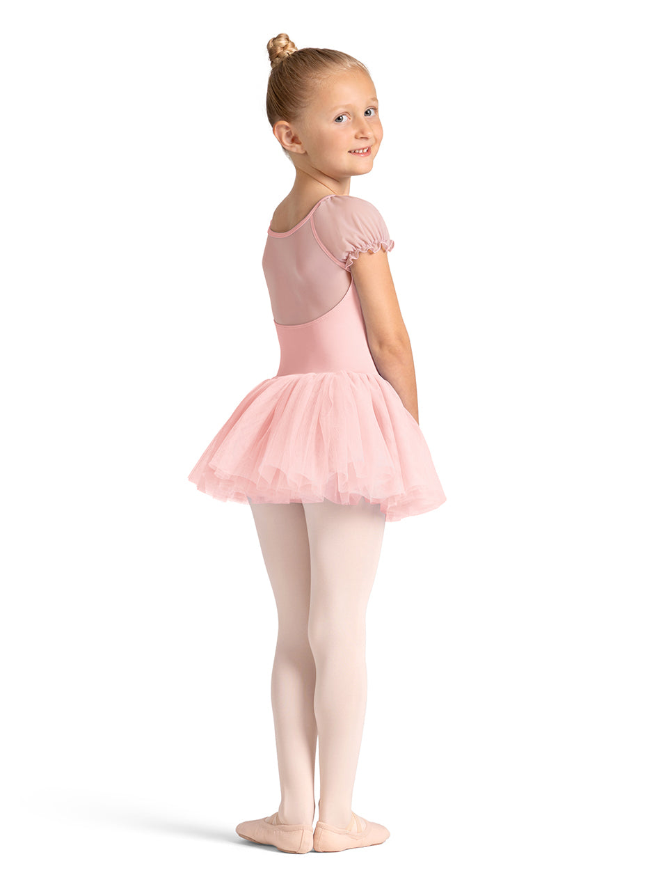 M20007C - Child Puff Sleeve Tutu Leo