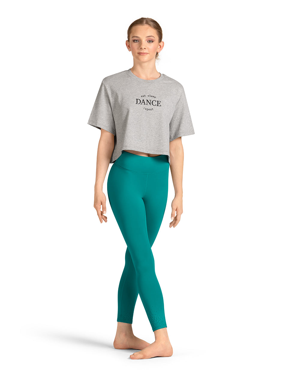 M30009L - Adult Crop Print T-Shirt