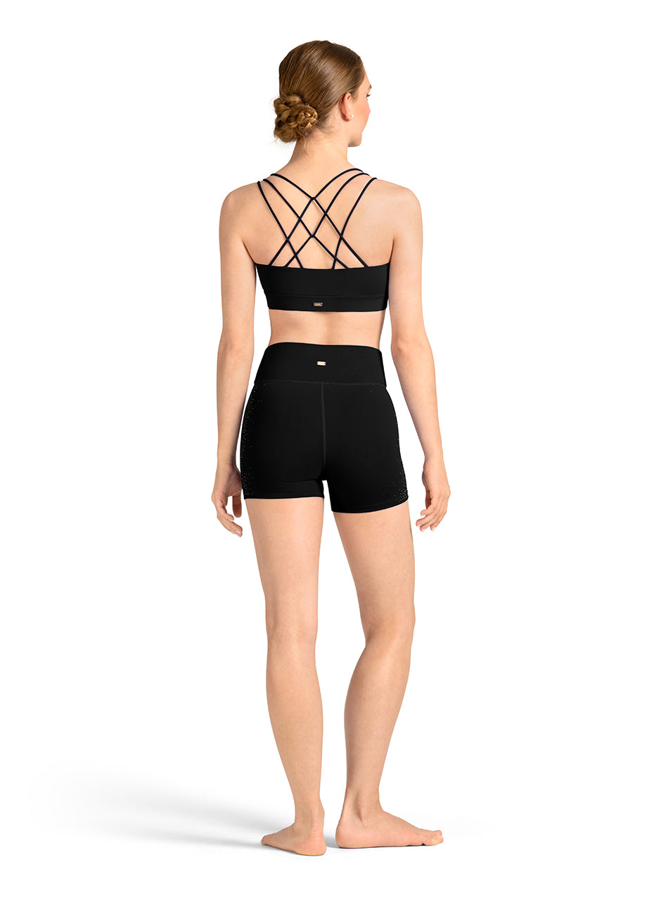 M30010L - Adult Strap Back Crop Top