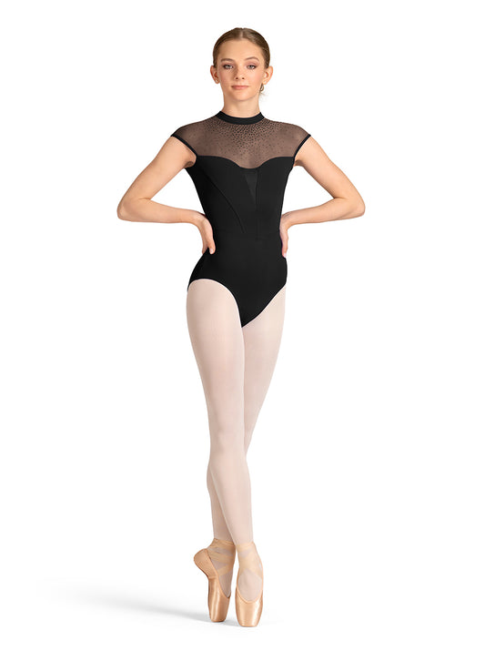 M40003LM - Adult Mock Neck Cap Slv Leo