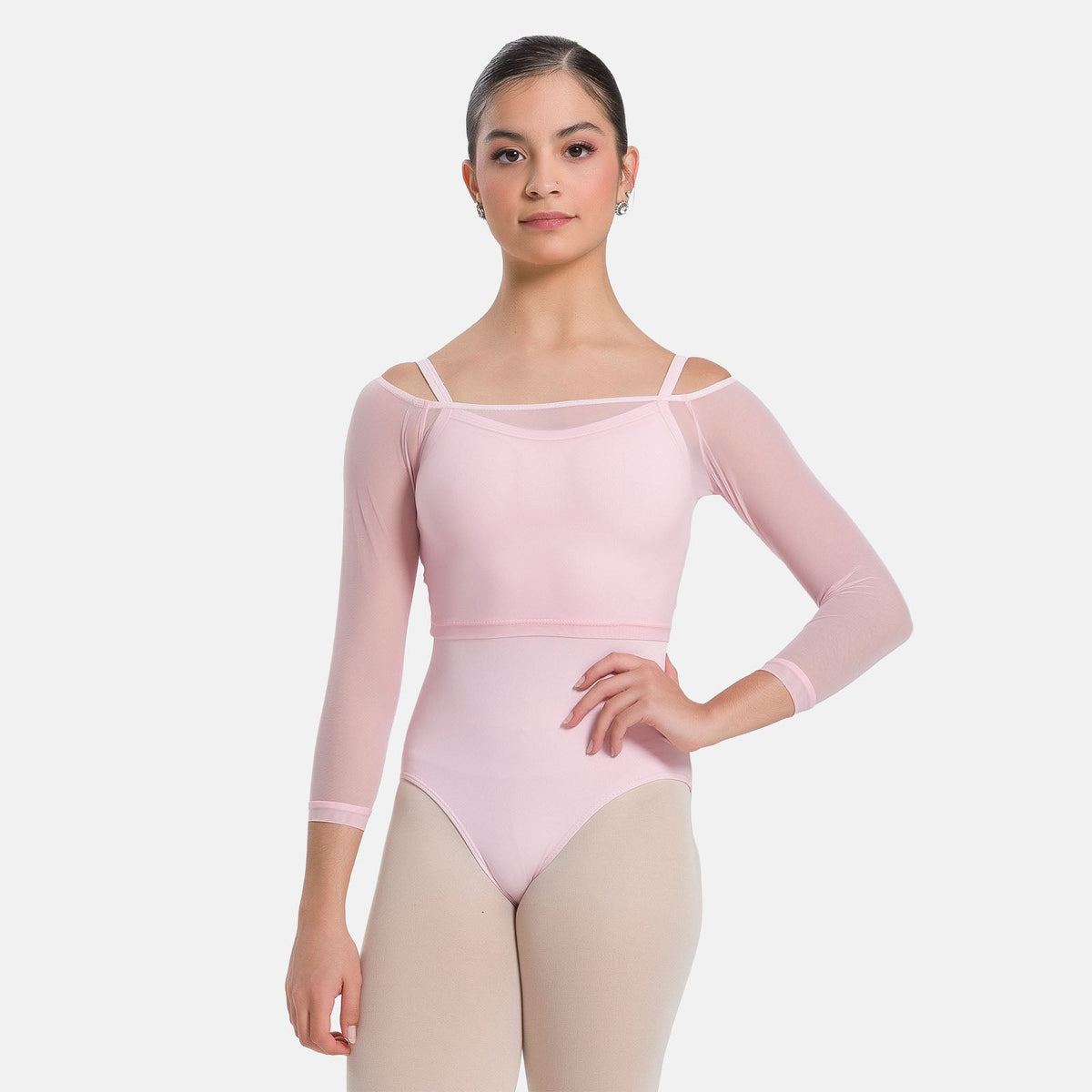 Anala Sheer Long Sleeve Crop Top - SL226