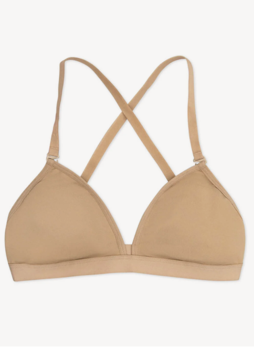3777W - Deep Neck Clear Back Bra