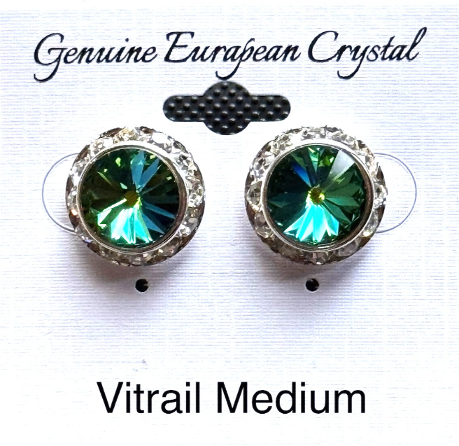 Large Colored Competiton Earrings (15MM)