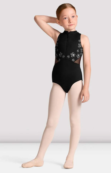 CL40011 - Child Front Zip Halter Leo