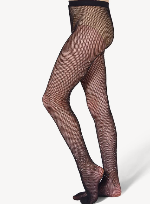 3505C - Child All-Over Rhinestone Fishnet Tight