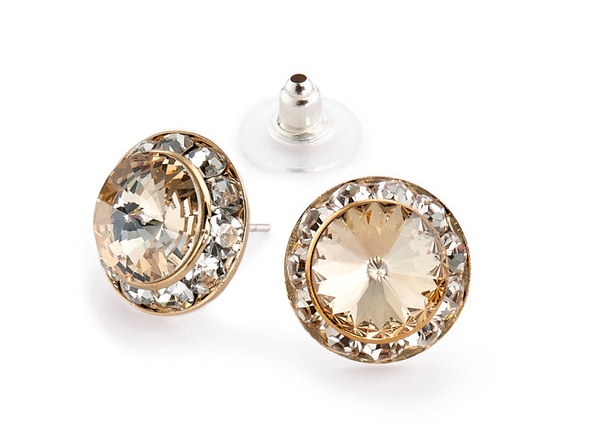 Large Colored Competiton Earrings (15MM)