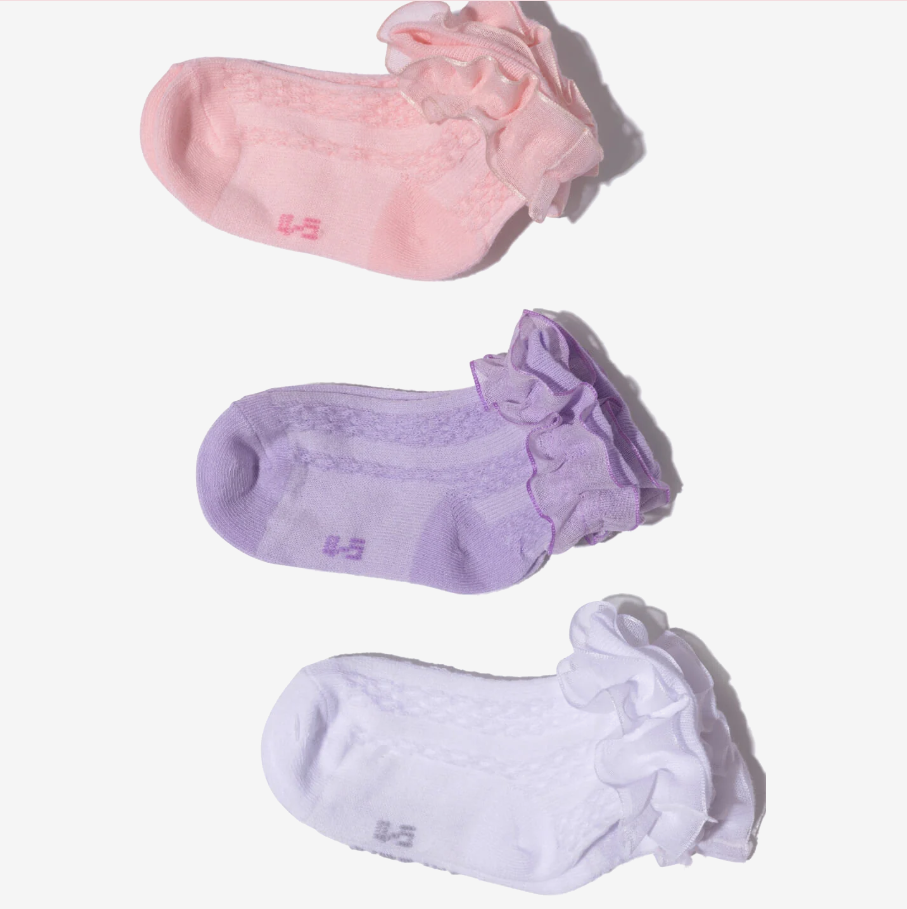 BG105C - Ruffle Sock 3-Pk